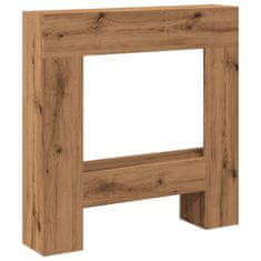 Vidaxl Okvir za kamin artisan hrast 81x18x82 cm inženirski les