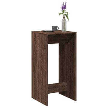 Vidaxl vidaXL Barska miza rjav hrast 51x50x103,5 cm