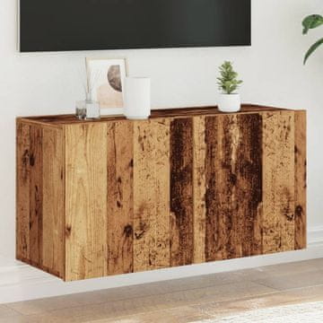Vidaxl vidaXL Stenska TV omarica, starinski les, 80x30x41 cm