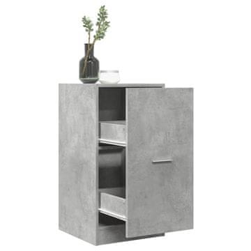 Vidaxl vidaXL Lekarniška omarica betonsko siva 40x41x77,5 cm