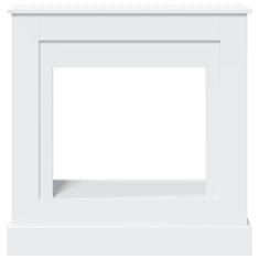 Vidaxl Okvir za kamin bela 90x30x90 cm inženirski les