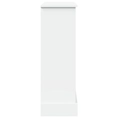 Vidaxl Okvir za kamin bela 90x30x90 cm inženirski les