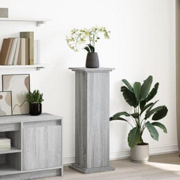 Vidaxl vidaXL Podstavek s shrambo, siv hrast sonoma, 31x30x90 cm