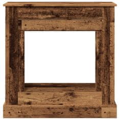 Vidaxl Okvir za kamin starinski les 90x30x90 cm inženirski les