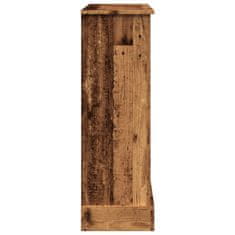 Vidaxl Okvir za kamin starinski les 90x30x90 cm inženirski les