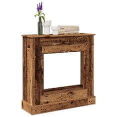 shumee vidaXL Okvir za kamin starinski les 90x30x90 cm inženirski les