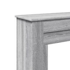 Vidaxl Okvir za kamin siva sonoma 90x30x90 cm inženirski les