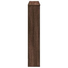 Vidaxl Okvir za kamin rjavi hrast 100x20x100 cm inženirski les