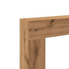 Vidaxl Okvir za kamin artisan hrast 81x18x82 cm inženirski les