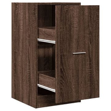 Vidaxl Lekarniška omara rjavi hrast 40x41x77,5 cm inženirski les