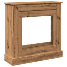 Vidaxl Okvir za kamin artisan hrast 90x30x90 cm inženirski les