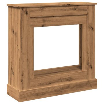 Vidaxl Okvir za kamin artisan hrast 90x30x90 cm inženirski les