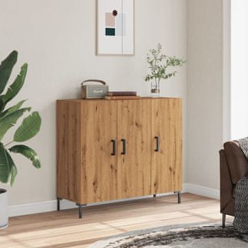 Vidaxl vidaXL Omarica, Artisan hrast, 90x34x80 cm, material na osnovi lesa