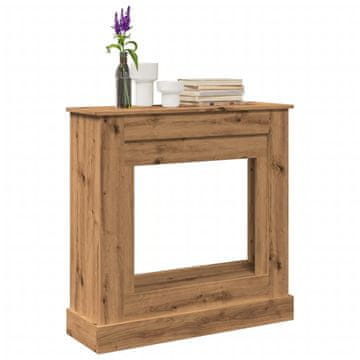 shumee vidaXL Okvir za kamin artisan hrast 90x30x90 cm inženirski les