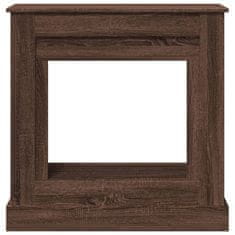 Vidaxl Okvir za kamin rjavi hrast 90x30x90 cm inženirski les