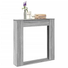 shumee vidaXL Okvir za kamin siva sonoma 100x20x100 cm inženirski les