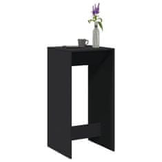 shumee vidaXL Barska miza črna 51x50x103,5 cm inženirski les