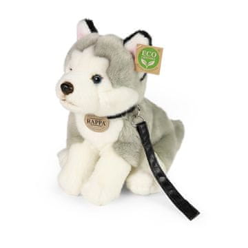 Rappa Plišasti pes husky z povodcem 28 cm EKO-prijazno