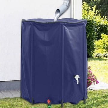 Vidaxl vidaXL Zložljiv rezervoar za vodo s pipo 1250 l PVC