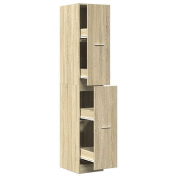 Vidaxl Lekarniška omara sonoma hrast 30x41x174,5 cm inženirski les