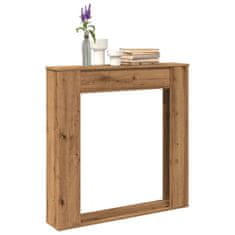 shumee vidaXL Okvir za kamin artisan hrast 100x20x100 cm inženirski les