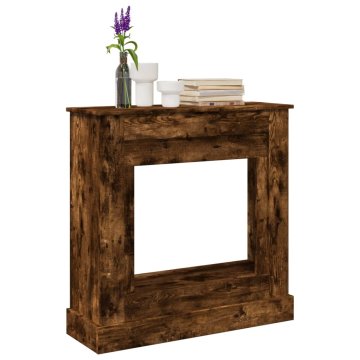shumee vidaXL Okvir za kamin dimljeni hrast 90x30x90 cm inženirski les
