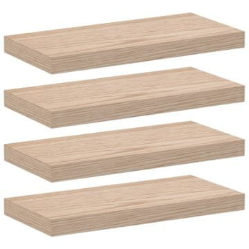 Vidaxl Viseče police 4 kosi 50x23,5x4 cm inženirski les