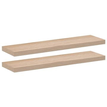 Vidaxl Viseče police 2 kosa 90x23,5x4 cm inženirski les