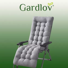 Gardlov Prošivena blazina za vrtno ležišče, siva 23490