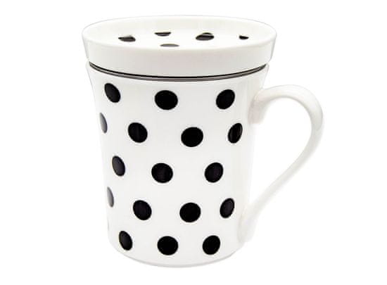 Bella Fiore Porcelanski vrč s sitom in pokrovom 280ml PUNTIK