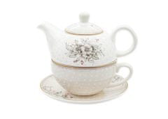 Bella Fiore Porcelanski čajnik 450ml + vrč 350ml ROSE CB