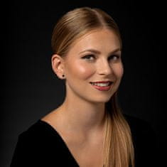 Brilio Uhani iz rumenega zlata s sintetičnimi smaragdi 14/188.901/17ES-N