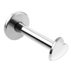 Troli Očarljiv jekleni labret Heart