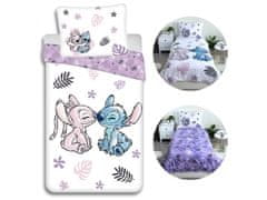 Disney DISNEY Stitch Komplet posteljnine z zadrgo, bombažna posteljnina 140x200 cm, Oeko-Tex
