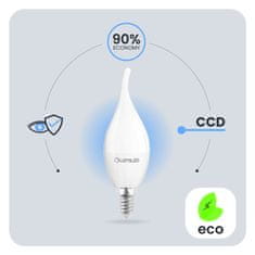 LUMILED 6x LED žarnica E14 BA35 8W = 60W 806lm 4000K Nevtralno bela 180°