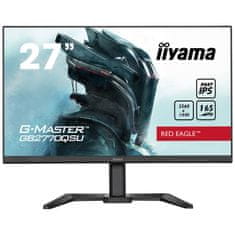 iiyama G-Master Red Eagle gaming monitor GB2770QSU-B5 27" Črna, WQHD ločljivost 2560x1440, IPS, 165Hz, 0,5 ms, FreeSync, HDMI, Display Port, USB Hub