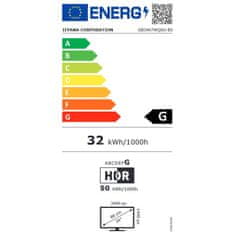 iiyama G-Master Red Eagle ukrivljen gaming monitor GB3467WQSU-B5 34" Črna, 165Hz, ločljivost 3440x1440, 0,4ms, FreeSync, 2 x HDMI/DisplayPort z USB Hubom