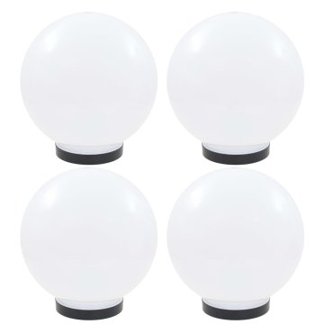Vidaxl LED okrogle svetilke 4 kosi krogle 25 cm PMMA