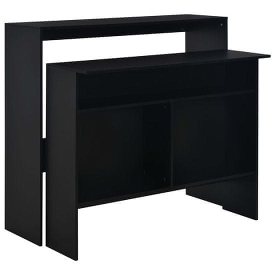 Vidaxl Barska miza z 2 površinama 130x40x120 cm
