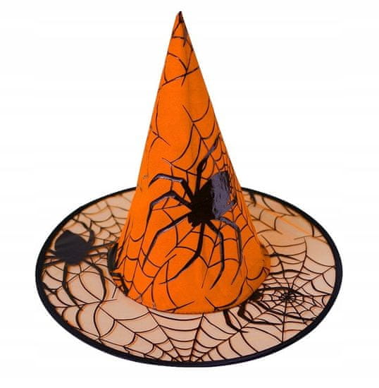 Korbi Klobuk Čarovnice – Kostum Baba Jaga, Oranžen