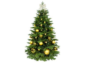 LAALU.cz Okrašeno umetno božično drevo s 73 okraski GOLDEN CHRISTMAS II 180 cm drevo s stojalom in božičnimi okraski