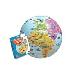 Caly toys Napihljiv poučni globus - Čudesa sveta 42 cm
