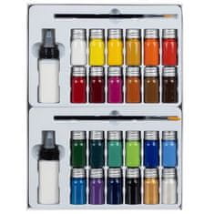 Northix Barve za tkanine 24 pakiranj 10ml 