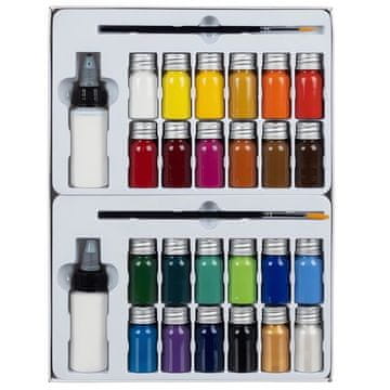 Northix Barve za tkanine 24 pakiranj 10ml