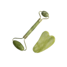 Jade roller in Gua Sha kamen iz 100% naravnega žada