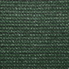 Vidaxl Senčno jadro 160 g/m² temno zeleno 2x4 m HDPE