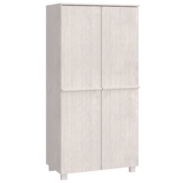 Vidaxl Garderobna omara 89x50x180 cm trdna borovina