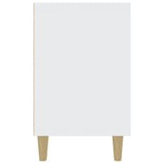 Vidaxl Komoda bela 100x36x60 cm inženirski les