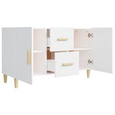 Vidaxl Komoda bela 100x36x60 cm inženirski les