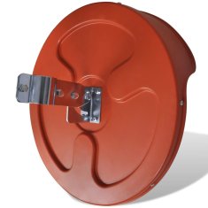 Vidaxl Konveksno prometno ogleddalo iz PC plastike oranžno 45 cm zunanje